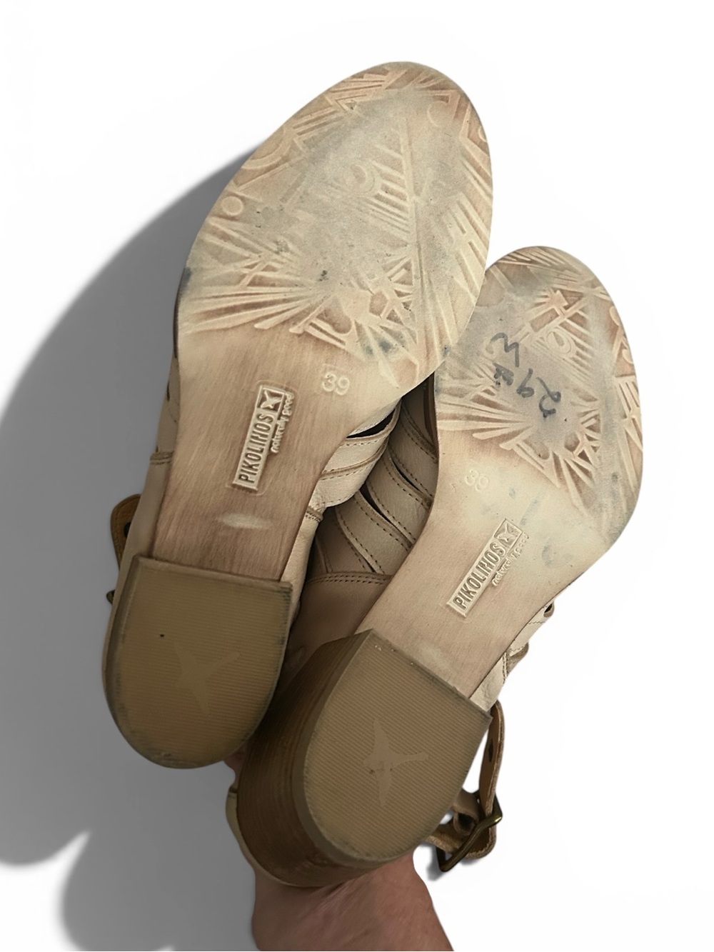 Pikolinos Andorra Sand Color W7K-0951 Slingback Sandals Size 39 US Size 8.5 - Picture 8 of 9